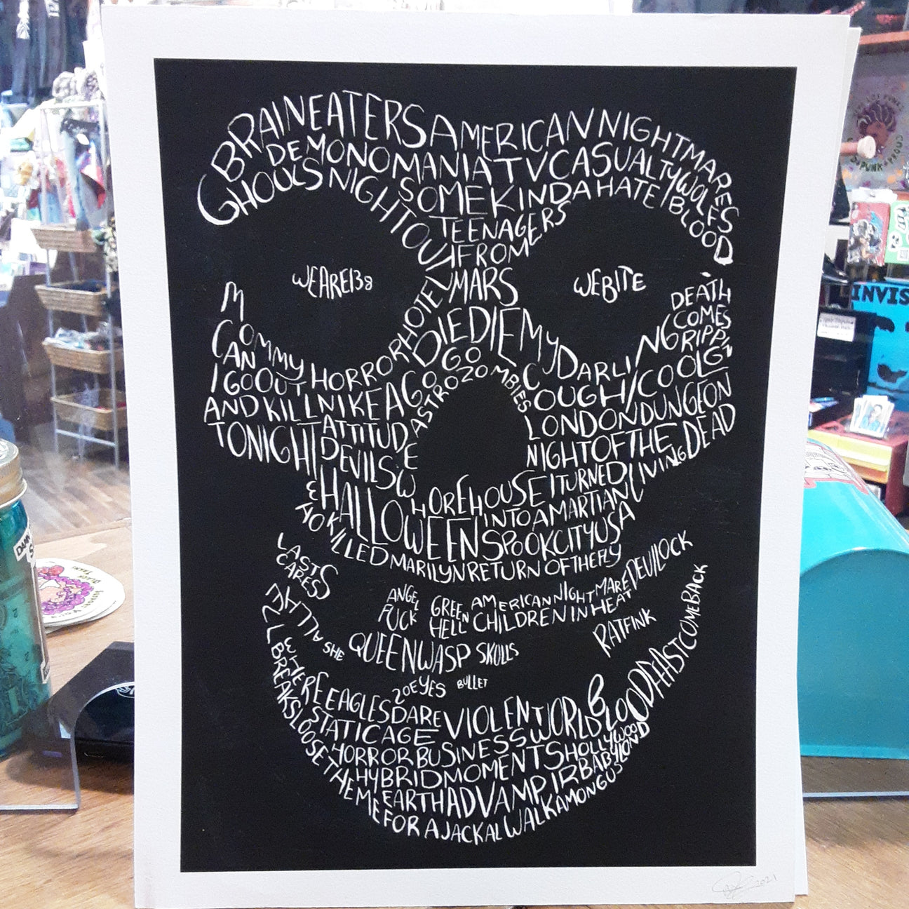 Misfits Song Title Print