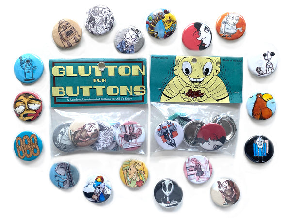 Glutton For Buttons Random Pin Pack