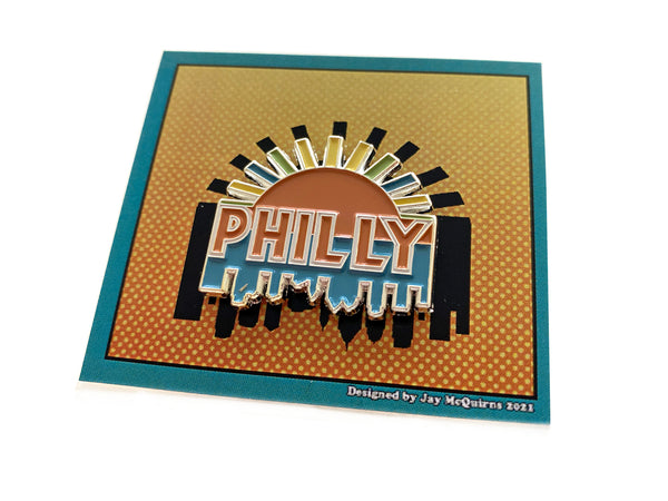 Philly Skyline Enamel Pin