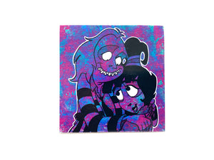 Lydia and Beetlejuice Sticker