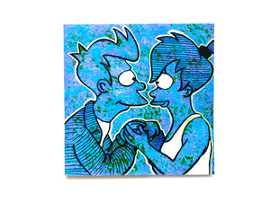 Leela and Fry Sticker